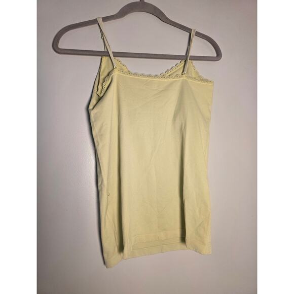 Victoria's Secret '13 Light Green Lace Tank Top Women's Size XL Scrunch Built in - Picture 2 of 5